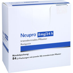 Abbildung: Neupro 8 mg / 24 h transdermale Pflaster 84 St, Pflaster transdermal PZN 05381662