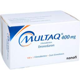 Abbildung: Multaq 400 mg Filmtabletten 100 St, Filmtabletten PZN 05387618