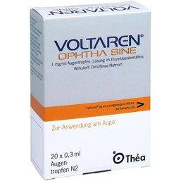 Abbildung: Voltaren Ophtha sine EDP Augentropfen 20X0.3 ml, Augentropfen PZN 05388285