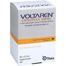 Abbildung: Voltaren Ophtha sine EDP Augentropfen 50X0.3 ml, Augentropfen PZN 05388339