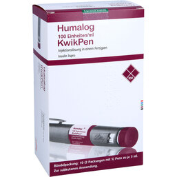 Abbildung: Humalog Kwikpen Injektionslösung 10X3 ml, Injektionslösung PZN 05392223