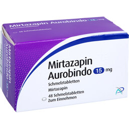 Abbildung: Mirtazapin Aurobindo 15 mg Schmelztabletten 48 St, Schmelztabletten PZN 05454119