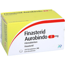 Abbildung: Finasterid Aurobindo 5 mg Filmtabletten 100 St, Filmtabletten PZN 05454409