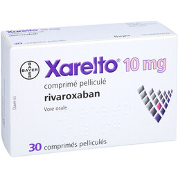 Abbildung: Xarelto 10 mg Filmtabletten 30 St, Filmtabletten PZN 05459513