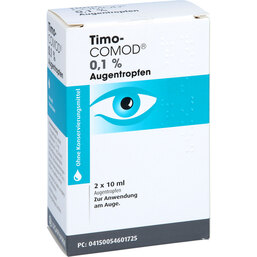 Abbildung: Timo Comod 0,1% Augentropfen 2X10 ml, Augentropfen PZN 05460172