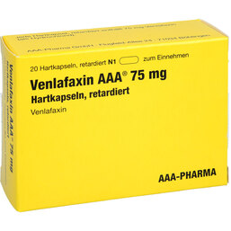 Abbildung: Venlafaxin AAA 75 mg Hartkapseln retardiert 20 St, Retard-Kapseln PZN 05464075