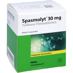 Abbildung: Spasmolyt 30 mg Teilbare Filmtabletten 100 St, Filmtabletten PZN 05465258