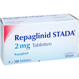 Abbildung: Repaglinid STADA 2 mg Tabletten 120 St, Tabletten PZN 05466269