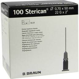 Abbildung: Sterican Kanülen 22Gx2 0,70x50 mm Kanüle, 100 St PZN 05466542