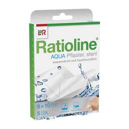Abbildung: Ratioline aqua Duschpflaster Plus 8x10 cm steril 5 St, Pflaster PZN 05484416