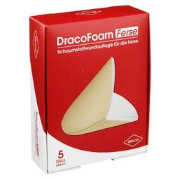 Abbildung: Dracofoam Ferse Schaumstoff Wundauflage 5 St, Verband PZN 05484669