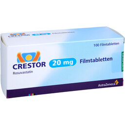 Abbildung: Crestor 20 mg Filmtabletten 100 St, Filmtabletten PZN 05486504
