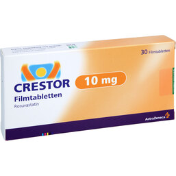 Abbildung: Crestor 10 mg Filmtabletten 30 St, Filmtabletten PZN 05486533