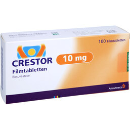 Abbildung: Crestor 10 mg Filmtabletten 100 St, Filmtabletten PZN 05486556