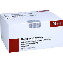 Abbildung: Remicade 100 mg Pulver zur Herstellung einer Infusionslösung 4 St, Pulver zur Herstellung eines Infusionslösungskonzentrates PZN 05497293