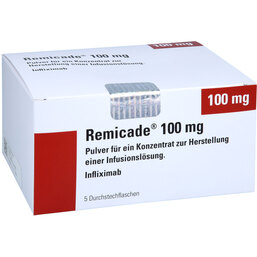 Abbildung: Remicade 100 mg Pulver zur Herstellung einer Infusionslösung 5 St, Pulver zur Herstellung eines Infusionslösungskonzentrates PZN 05497301