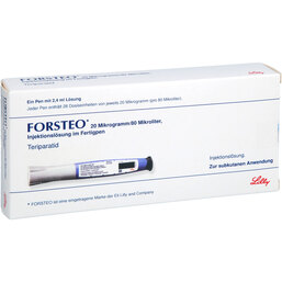 Abbildung: Forsteo 20 µg / 80 µl Injektionslösung i.e.vorgef.Injektor 1 St, Injektionslösung PZN 05497790
