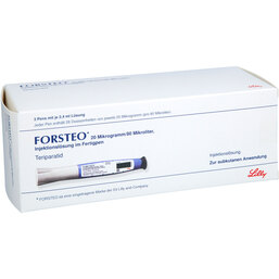 Abbildung: Forsteo 20 µg / 80 µl Injektionslösung i.e.vorgef.Injektor 3 St, Injektionslösung PZN 05497809