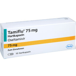 Abbildung: Tamiflu 75 mg Hartkapseln 10 St, Hartkapseln PZN 05500492