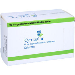 Abbildung: Cymbalta 60 mg magensaftresistente Hartkapseln 98 St, Magensaftresistente Hartkapseln PZN 05500569