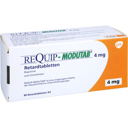 Abbildung: Requip-Modutab 4 mg Retardtabletten 84 St, Retard-Tabletten PZN 05501698