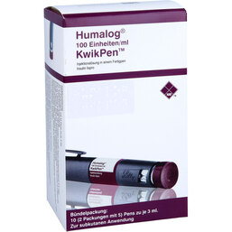 Abbildung: Humalog Kwikpen Fertigspritzen 10 St, Injektionslösung PZN 05502456