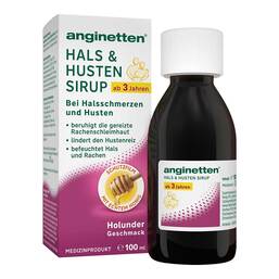 Abbildung: Anginetten Hals & Husten Sirup 100 ml, Sirup PZN 05505302
