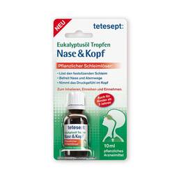 Abbildung: Tetesept Eukalyptusöl Tropfen Nase & Kopf Tropfen, 10 ml PZN 05506170