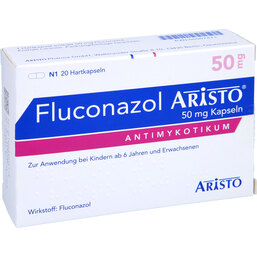 Abbildung: Fluconazol Aristo 50 mg Kapseln 20 St, Hartkapseln PZN 05507471