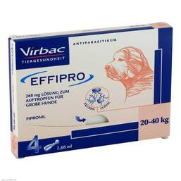 Abbildung: Effipro 268mg vet.Lösung z.Auftropf.größe Hunde Pipette Lösung, 4 St PZN 05507637