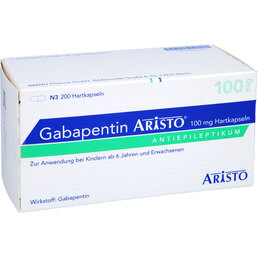 Abbildung: Gabapentin Aristo 100 mg Hartkapseln 200 St, Hartkapseln PZN 05509352