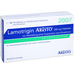 Abbildung: Lamotrigin Aristo 200 mg Tabletten z.Her.einer Suspension zum Einnehmen 100 St, Tablette zur Herstellung einer Suspension zum Einnehmen PZN 05511001