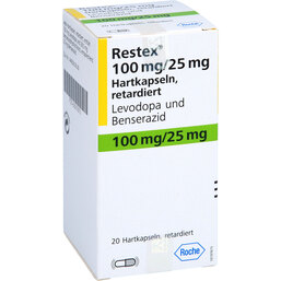 Abbildung: Restex 100 mg / 25 mg Hartkapseln retardiert 20 St, Retard-Kapseln PZN 05515513
