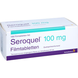 Abbildung: Seroquel 100 mg Filmtabletten 100 St, Filmtabletten PZN 05520081
