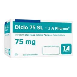Abbildung: Diclo 75 SL 1A Pharma Retardtabletten 10 St, Retard-Tabletten PZN 05523547