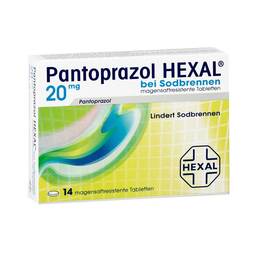 Abbildung: Pantoprazol Hexal b.Sodbrennen magensaftresistent Tabletten Tabletten magensaftresistent, 14 St PZN 05523582