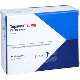 Abbildung: Topamax 25 mg Filmtabletten 200 St, Filmtabletten PZN 05524883