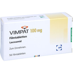 Abbildung: Vimpat 100 mg Filmtabletten 56 St, Filmtabletten PZN 05527290