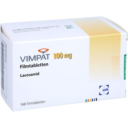 Abbildung: Vimpat 100 mg Filmtabletten 168 St, Filmtabletten PZN 05527309