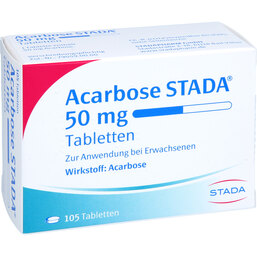 Abbildung: Acarbose STADA 50 mg Tabletten 105 St, Tabletten PZN 05528390