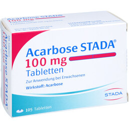 Abbildung: Acarbose STADA 100 mg Tabletten 105 St, Tabletten PZN 05528562