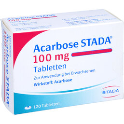 Abbildung: Acarbose STADA 100 mg Tabletten 120 St, Tabletten PZN 05528579