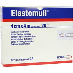 Abbildung: Elastomull 4mx4cm 2099 elastisch Fixierbinde 20 St, Binden PZN 05529320