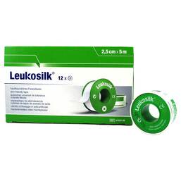 Abbildung: Leukosilk 5 m x 2,50 cm Pflaster, 12 St PZN 05529550