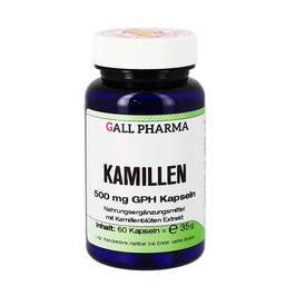 Abbildung: Kamillen 500 mg GPH Kapseln 60 St, Kapseln PZN 05530642