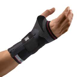 Abbildung: Bort Manuzip volar links small schwarz 1 St, Bandage PZN 05539761