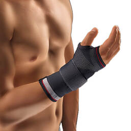 Abbildung: Bort Manuzip volar links medium schwarz 1 St, Bandage PZN 05539778