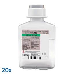 Abbildung: Metronidazol B.Braun 5 mg / ml Infusionslösung 20X100 ml, Infusionslösung PZN 05543515