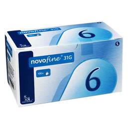 Abbildung: Novofine 6 Kanülen 0,25x6 mm 100 St, Kanüle PZN 05560502