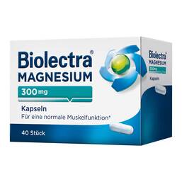 Abbildung: Biolectra Magnesium 300 Kapseln Kapseln, 40 St PZN 05561513